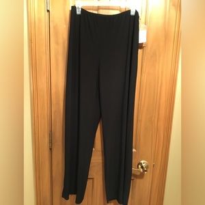 Black elastic waist , dress slacks. Never worn